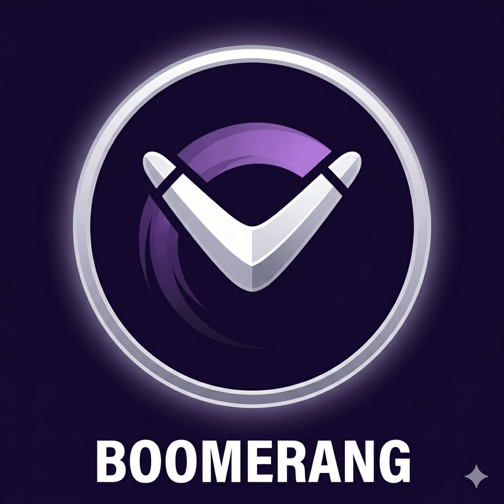 The Boomerang badge awarded when a clip returns home